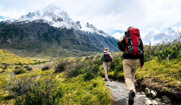 Hiking at The Foot of Sass Ciampac to Rifugio Col Pradat